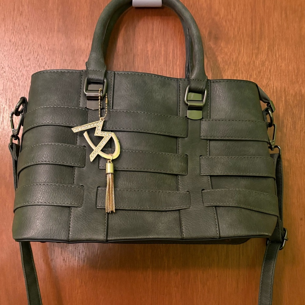SOLD - Brand New MP Dark GreyFaux Leather Shoulder Bag